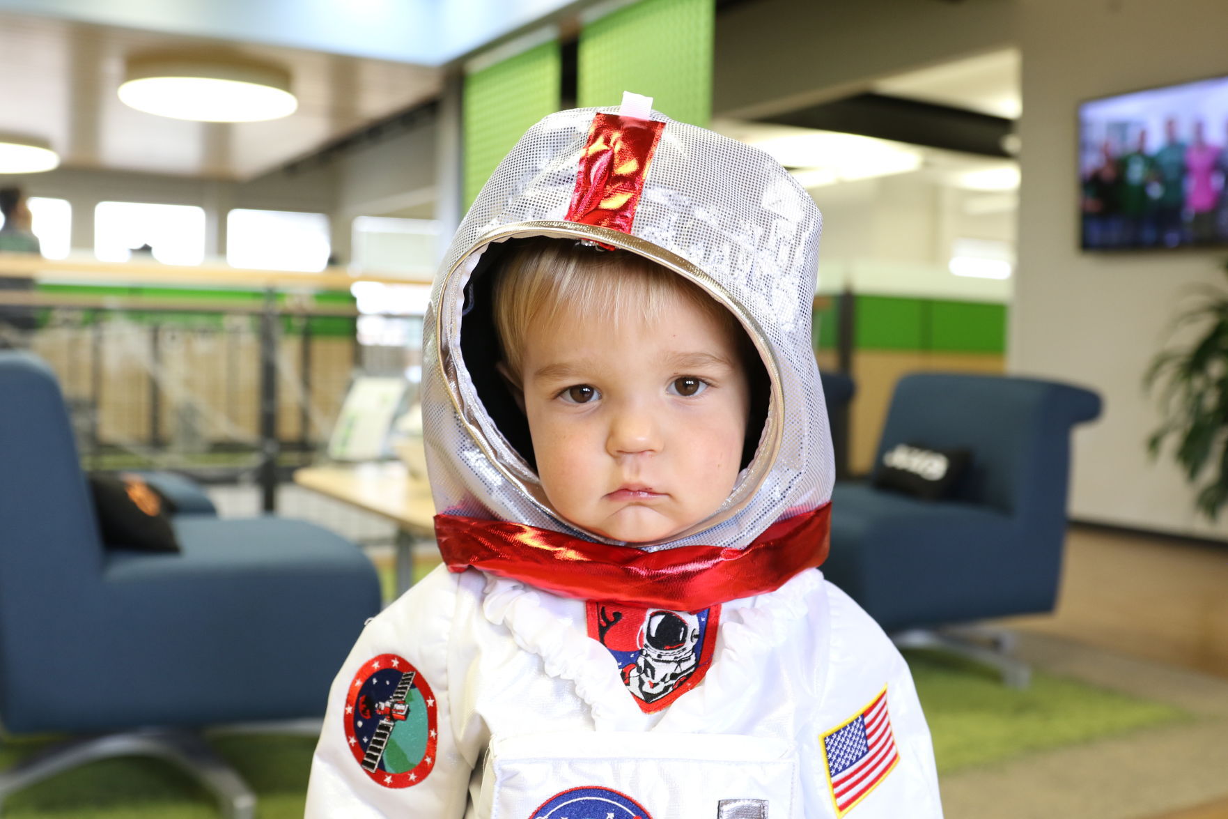 Teddy the apprehensive astronaut, submitted by Brooke Logan